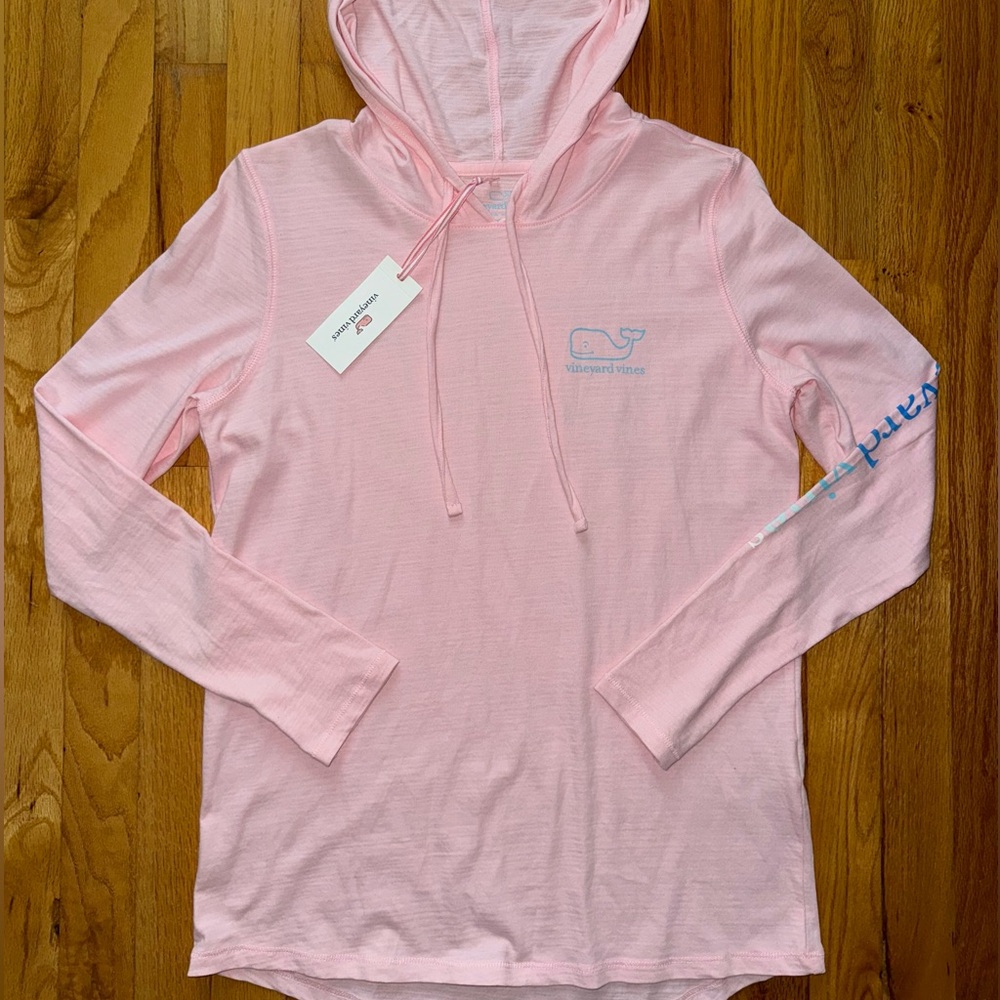 BRAND NEW with Tags Vineyard Vines LS Hoodie Slub Whale Tee